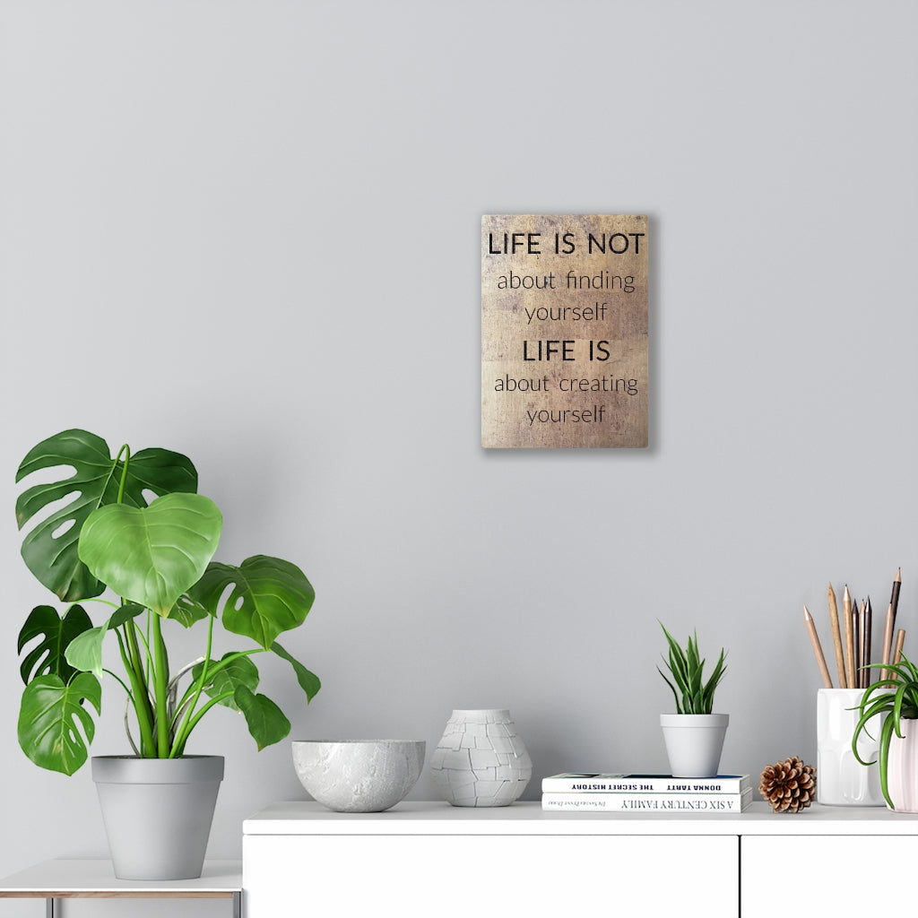 Scripture Walls Inspirational Wall Art Life Is About Creating Yourself Motivational Print Ready to Hang Artwork Unframed-Express Your Love Gifts