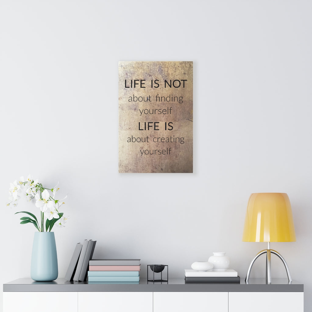 Scripture Walls Inspirational Wall Art Life Is About Creating Yourself Motivational Print Ready to Hang Artwork Unframed-Express Your Love Gifts