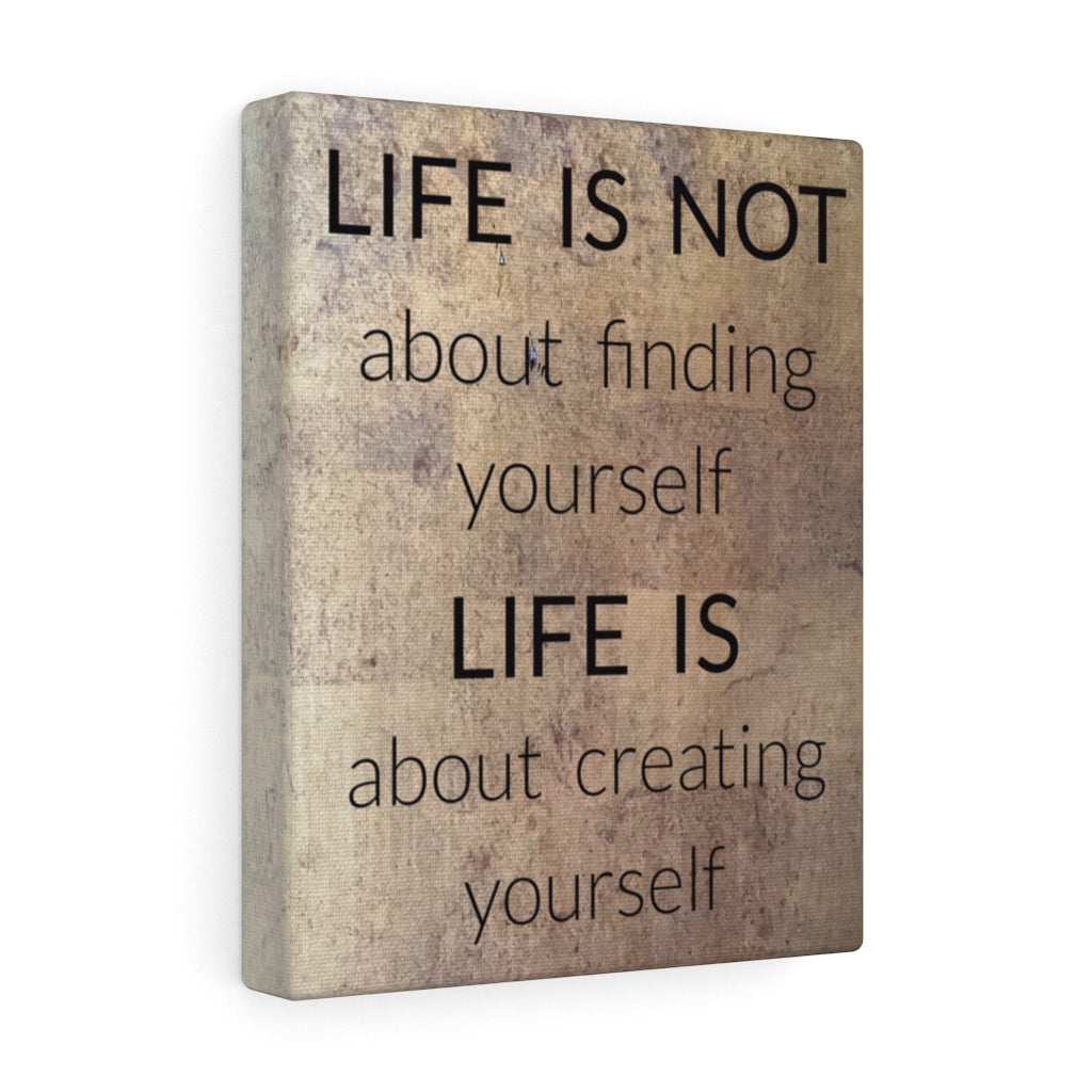 Scripture Walls Inspirational Wall Art Life Is About Creating Yourself Motivational Print Ready to Hang Artwork Unframed-Express Your Love Gifts