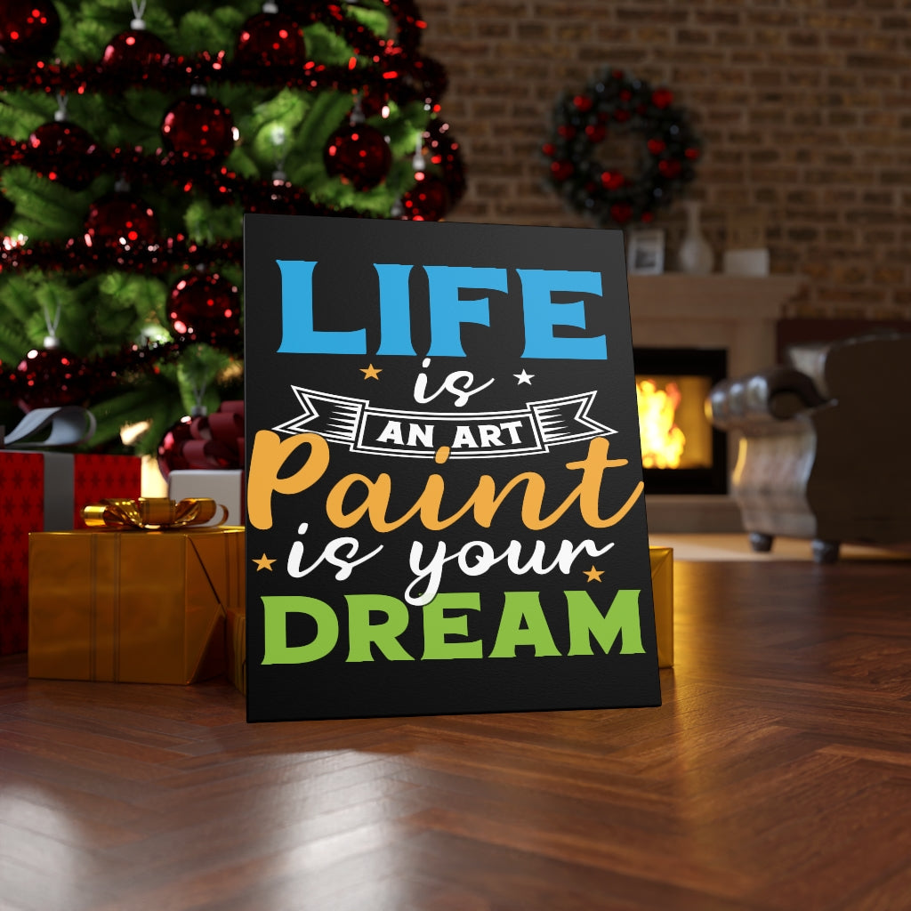 Scripture Walls Inspirational Wall Art Life Is An Art Wall Art Motivation Wall Decor for Home Office Gym Inspiring Success Quote Print Ready to Hang Unframed-Express Your Love Gifts