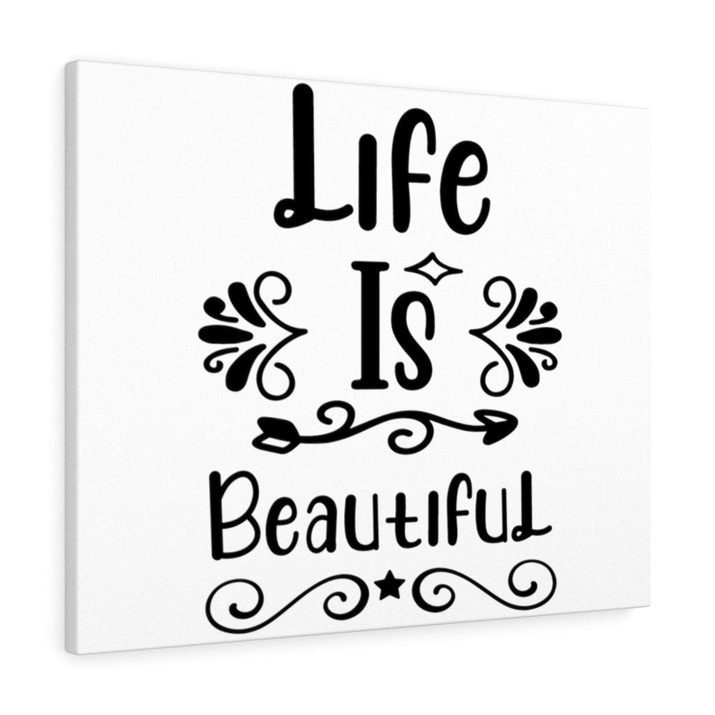 Scripture Walls Inspirational Wall Art Life Is Beautiful Wall Art Motivation Wall Decor for Home Office Gym Inspiring Success Quote Print Ready to Hang Unframed-Express Your Love Gifts