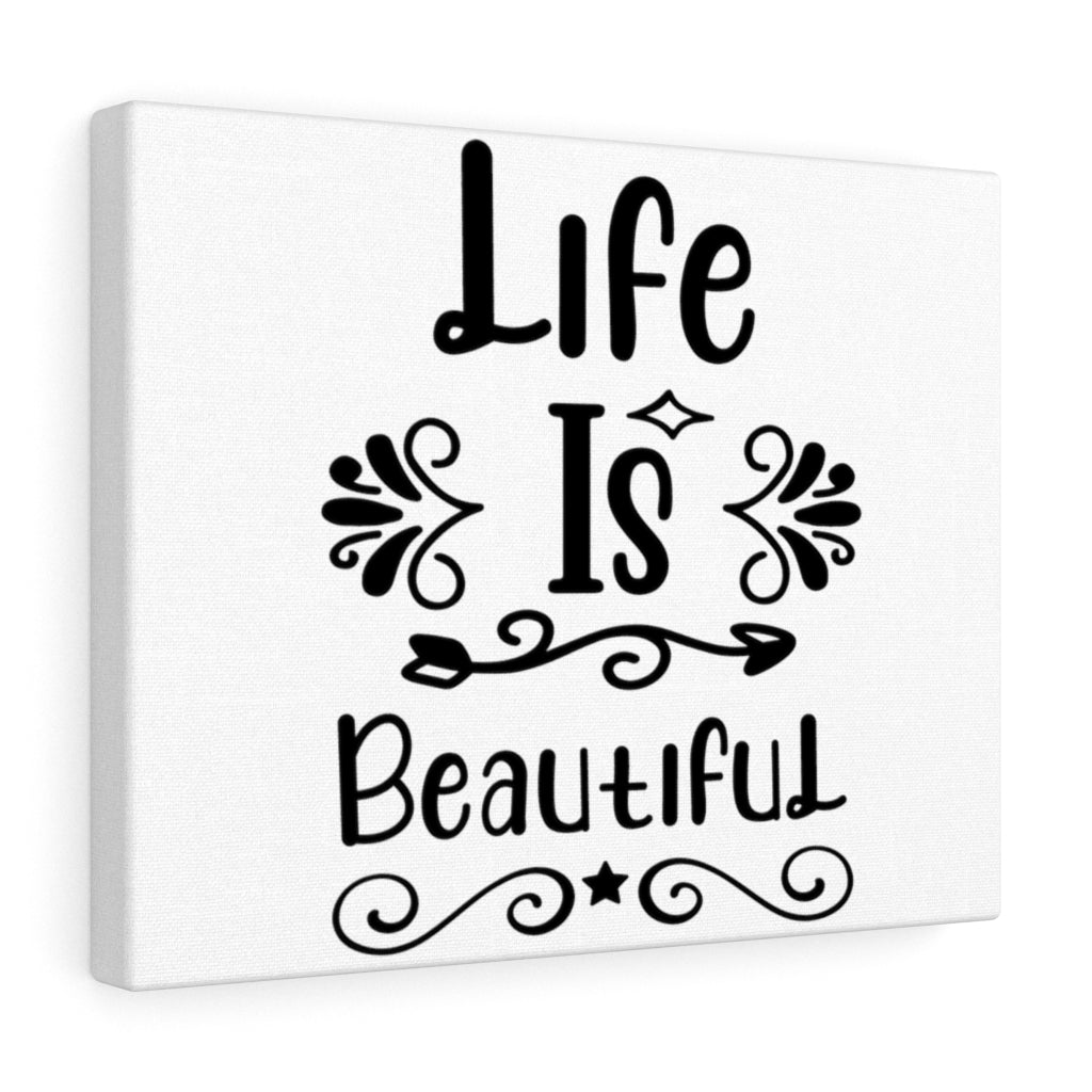 Scripture Walls Inspirational Wall Art Life Is Beautiful Wall Art Motivation Wall Decor for Home Office Gym Inspiring Success Quote Print Ready to Hang Unframed-Express Your Love Gifts
