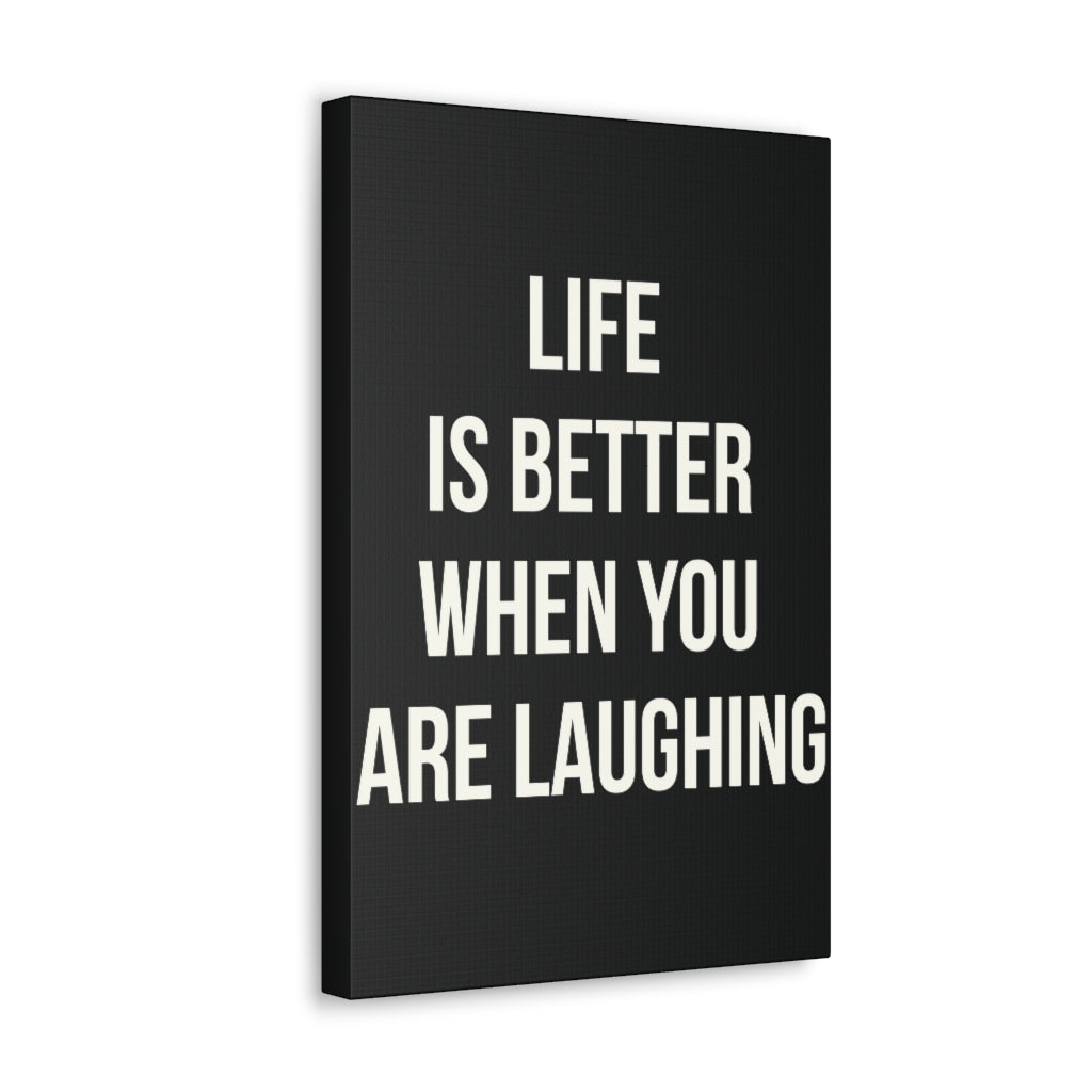 Scripture Walls Inspirational Wall Art Life Is Better When Laughing Motivation Wall Decor for Home Office Gym Inspiring Success Quote Print Ready to Hang Unframed-Express Your Love Gifts