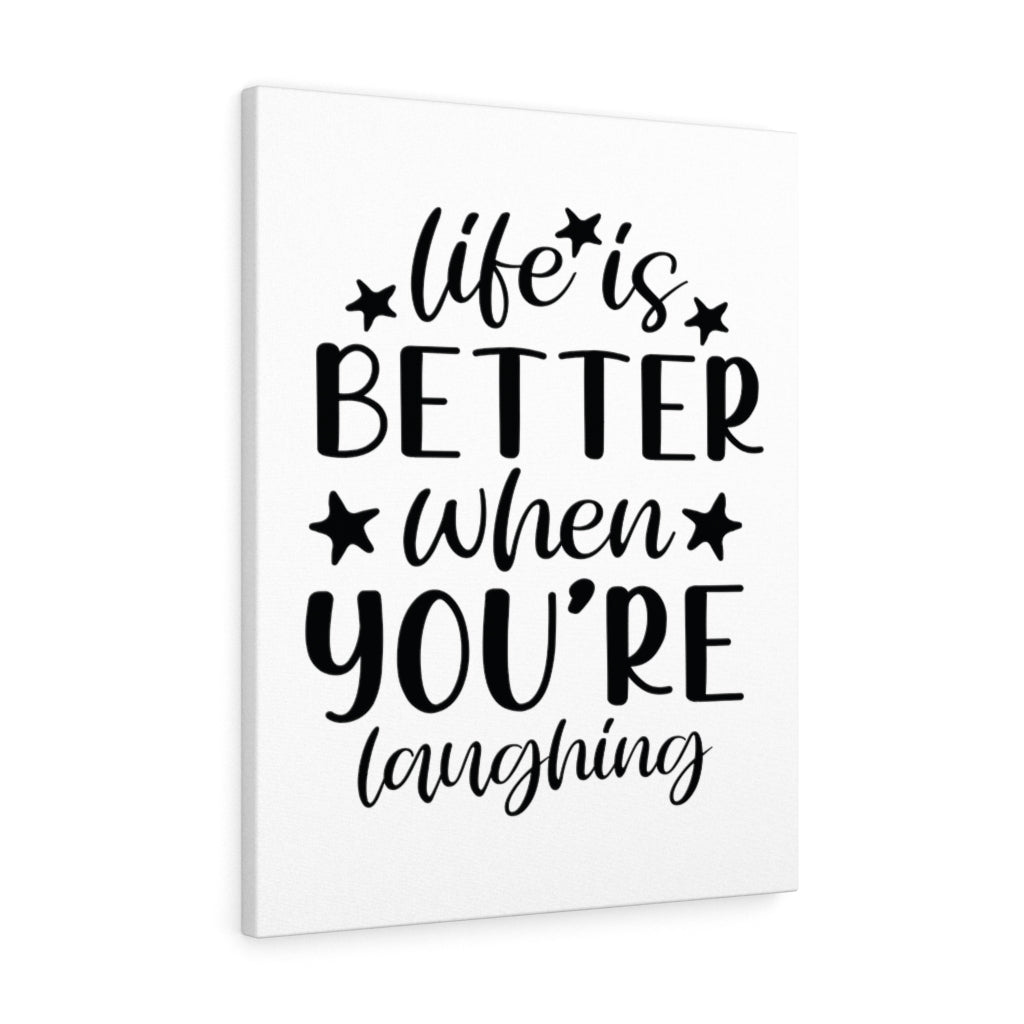 Scripture Walls Inspirational Wall Art Life Is Better When You're Laughing Wall Art Motivation Wall Decor for Home Office Gym Inspiring Success Quote Print Ready to Hang Unframed-Express Your Love Gifts