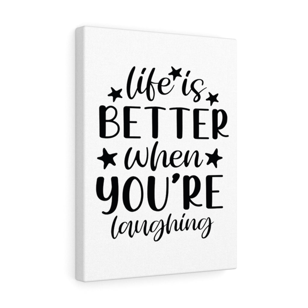 Scripture Walls Inspirational Wall Art Life Is Better When You're Laughing Wall Art Motivation Wall Decor for Home Office Gym Inspiring Success Quote Print Ready to Hang Unframed-Express Your Love Gifts