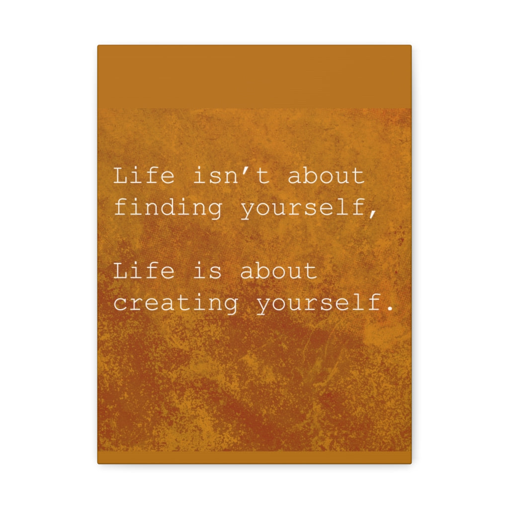 Scripture Walls Inspirational Wall Art Life Is Creating Yourself Motivation Wall Decor for Home Office Gym Inspiring Success Quote Print Ready to Hang Unframed-Express Your Love Gifts