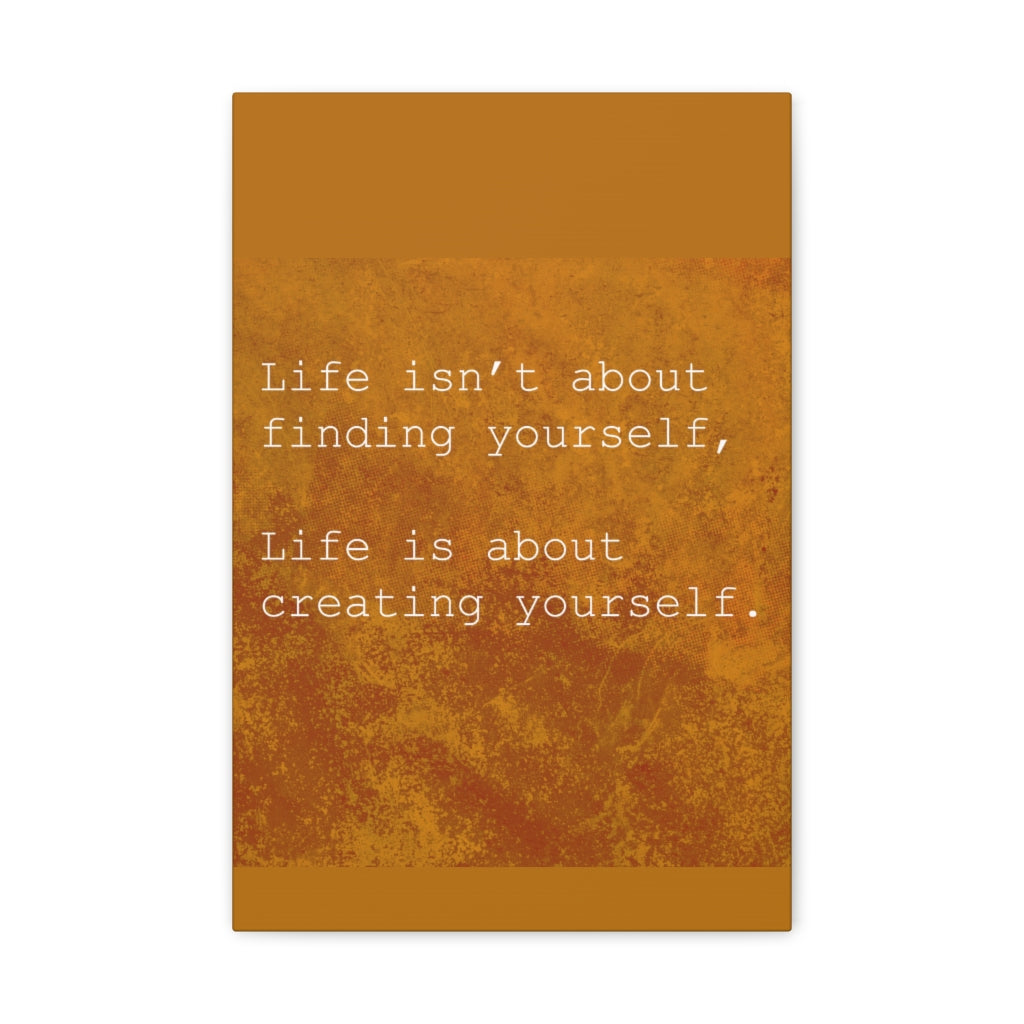 Scripture Walls Inspirational Wall Art Life Is Creating Yourself Motivation Wall Decor for Home Office Gym Inspiring Success Quote Print Ready to Hang Unframed-Express Your Love Gifts