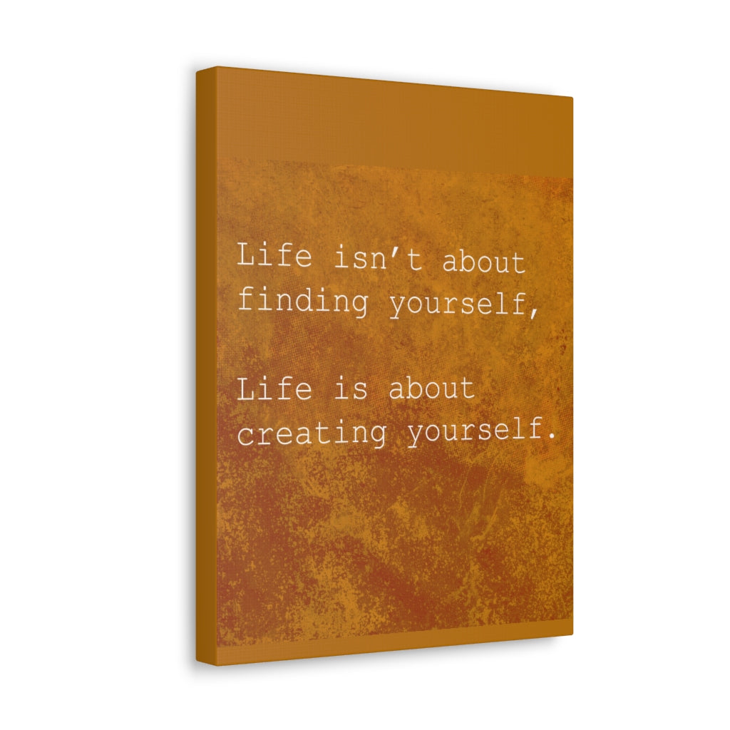 Scripture Walls Inspirational Wall Art Life Is Creating Yourself Motivation Wall Decor for Home Office Gym Inspiring Success Quote Print Ready to Hang Unframed-Express Your Love Gifts