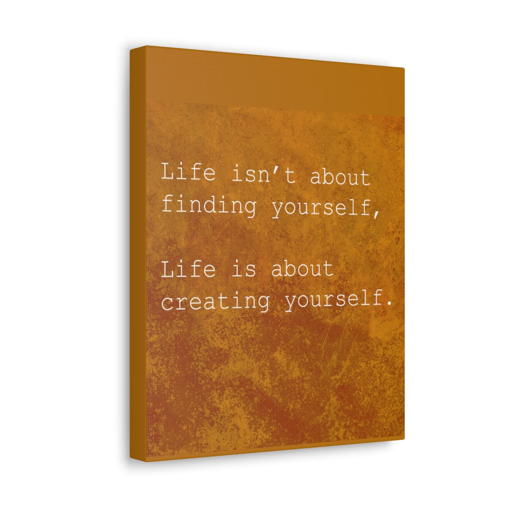 Scripture Walls Inspirational Wall Art Life Is Creating Yourself Motivation Wall Decor for Home Office Gym Inspiring Success Quote Print Ready to Hang Unframed-Express Your Love Gifts