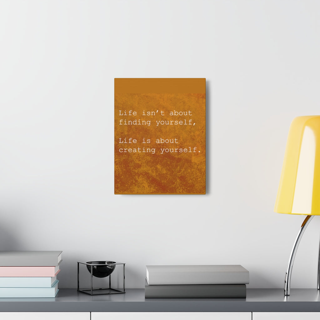 Scripture Walls Inspirational Wall Art Life Is Creating Yourself Motivation Wall Decor for Home Office Gym Inspiring Success Quote Print Ready to Hang Unframed-Express Your Love Gifts