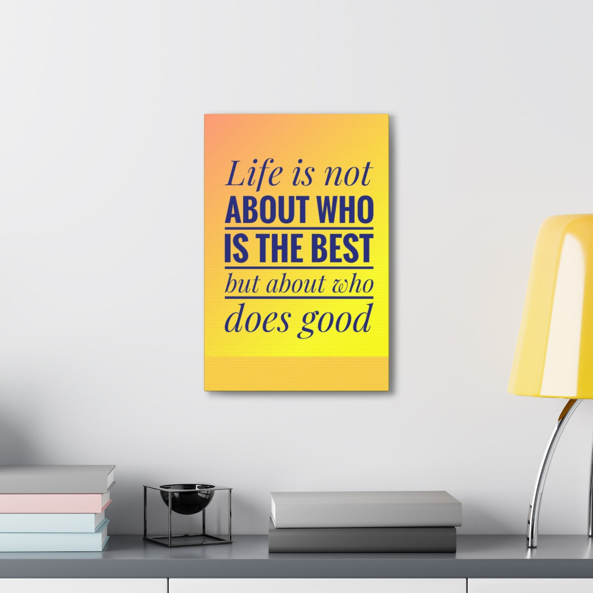 Scripture Walls Inspirational Wall Art Life Is Not The Best Motivation Wall Decor for Home Office Gym Inspiring Success Quote Print Ready to Hang Unframed-Express Your Love Gifts
