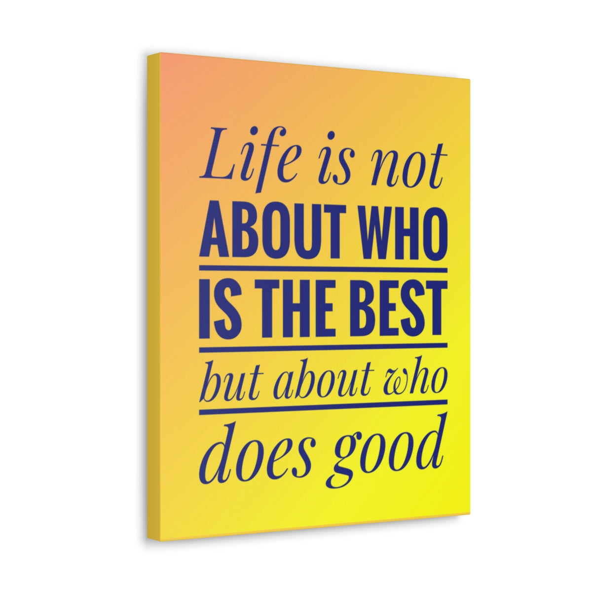 Scripture Walls Inspirational Wall Art Life Is Not The Best Motivation Wall Decor for Home Office Gym Inspiring Success Quote Print Ready to Hang Unframed-Express Your Love Gifts