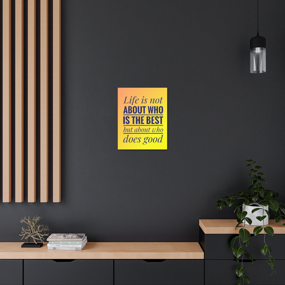 Scripture Walls Inspirational Wall Art Life Is Not The Best Motivation Wall Decor for Home Office Gym Inspiring Success Quote Print Ready to Hang Unframed-Express Your Love Gifts