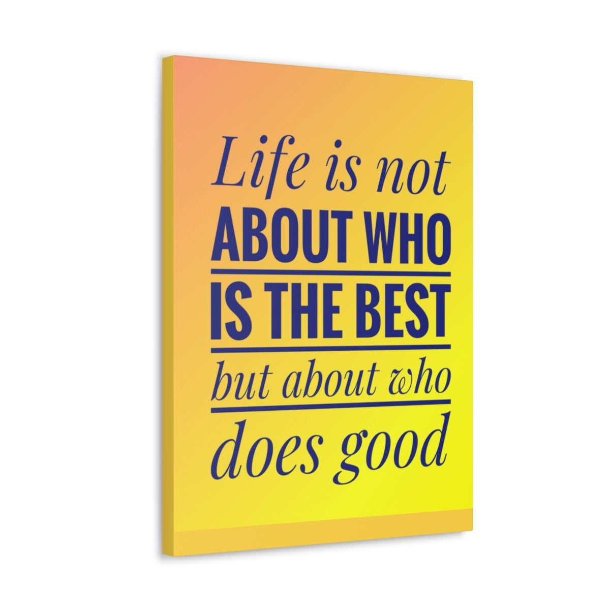 Scripture Walls Inspirational Wall Art Life Is Not The Best Motivation Wall Decor for Home Office Gym Inspiring Success Quote Print Ready to Hang Unframed-Express Your Love Gifts
