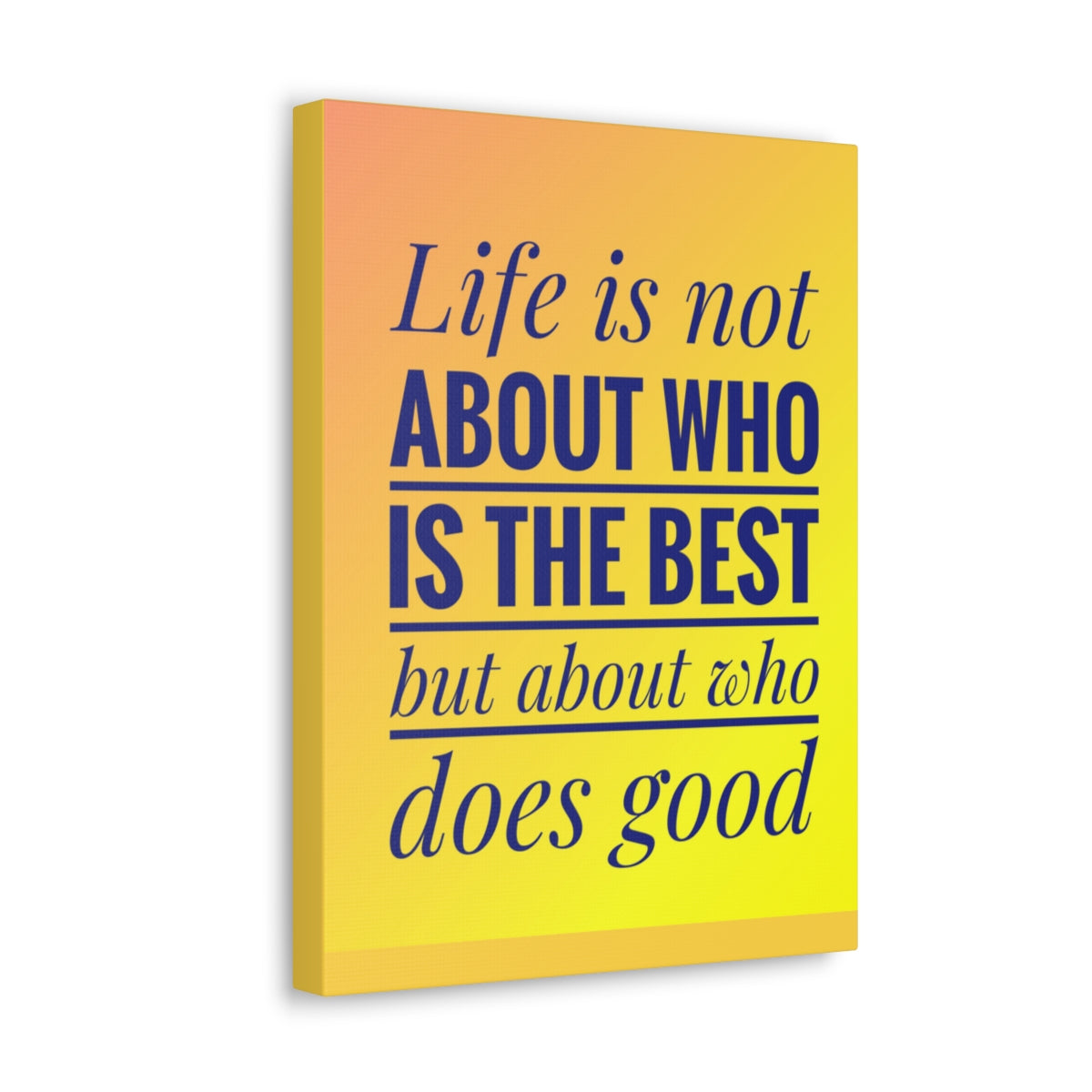 Scripture Walls Inspirational Wall Art Life Is Not The Best Motivation Wall Decor for Home Office Gym Inspiring Success Quote Print Ready to Hang Unframed-Express Your Love Gifts