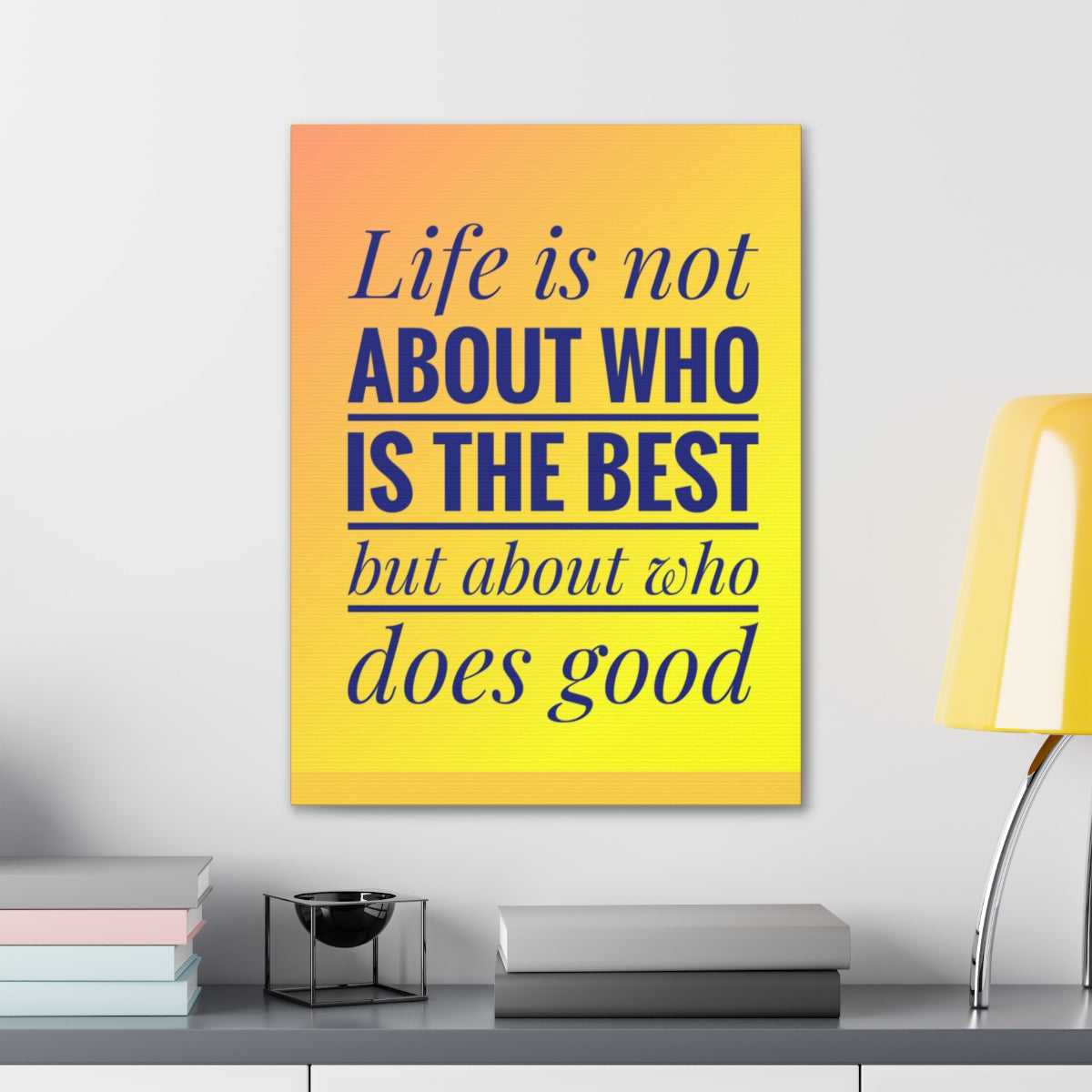 Scripture Walls Inspirational Wall Art Life Is Not The Best Motivation Wall Decor for Home Office Gym Inspiring Success Quote Print Ready to Hang Unframed-Express Your Love Gifts