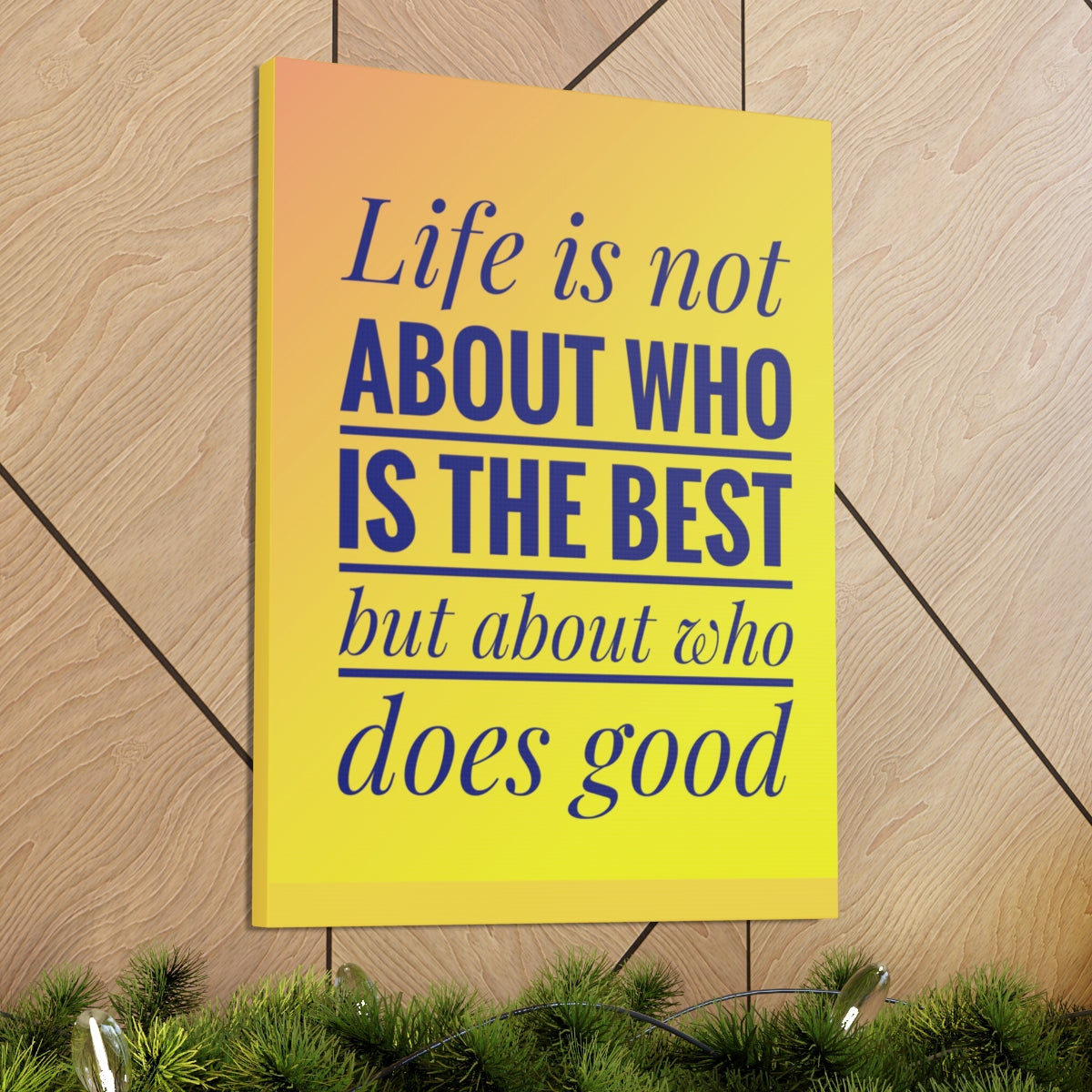 Scripture Walls Inspirational Wall Art Life Is Not The Best Motivation Wall Decor for Home Office Gym Inspiring Success Quote Print Ready to Hang Unframed-Express Your Love Gifts