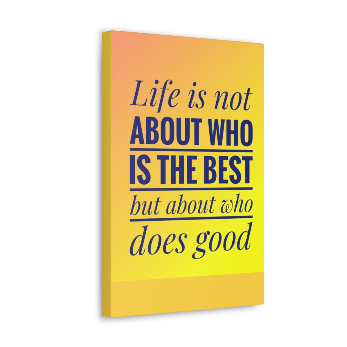 Scripture Walls Inspirational Wall Art Life Is Not The Best Motivation Wall Decor for Home Office Gym Inspiring Success Quote Print Ready to Hang Unframed-Express Your Love Gifts