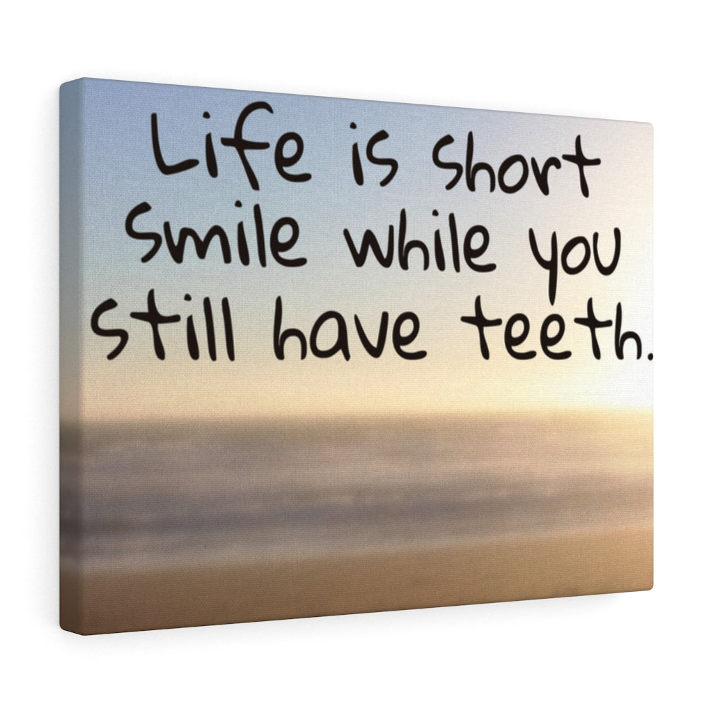 Scripture Walls Inspirational Wall Art Life Is Short Beach Motivational Print Ready to Hang Artwork Unframed-Express Your Love Gifts