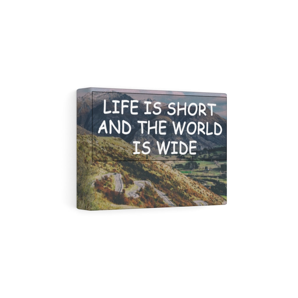 Scripture Walls Inspirational Wall Art Life Is Short Mountain Motivational Print Ready to Hang Artwork Unframed-Express Your Love Gifts