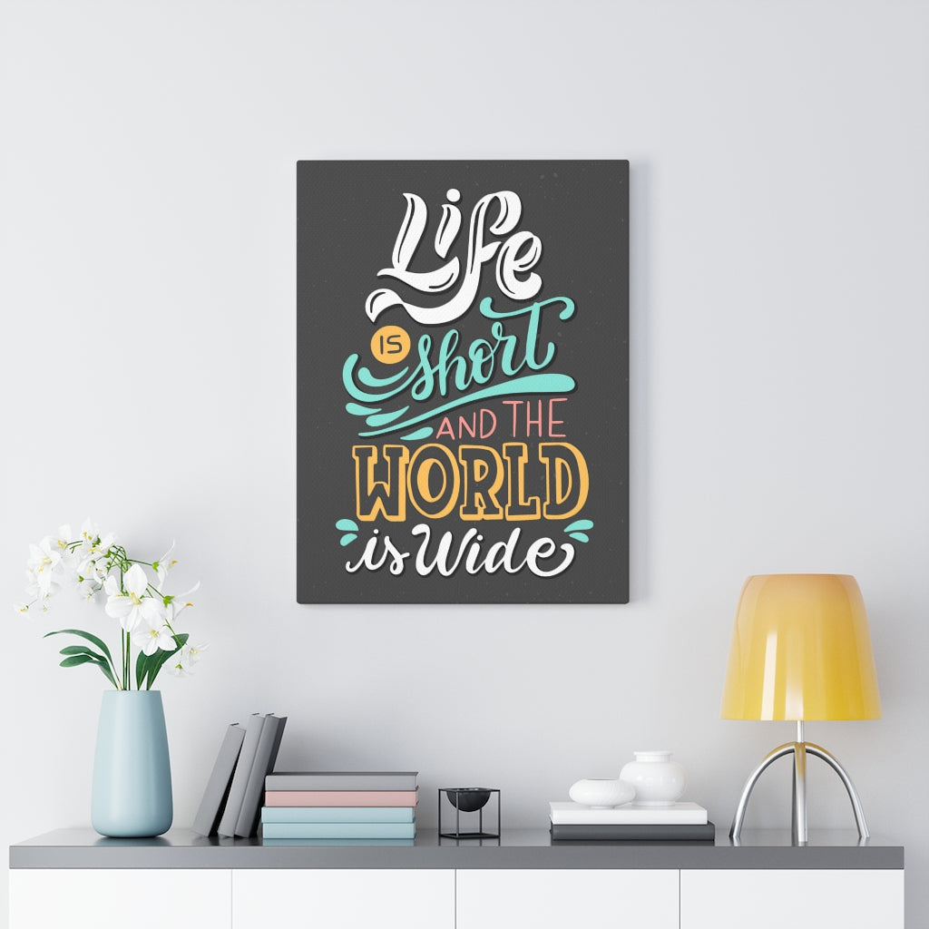 Scripture Walls Inspirational Wall Art Life Is Short Wall Art Motivational Motto Inspiring Prints Artwork Decor Ready to Hang Unframed-Express Your Love Gifts