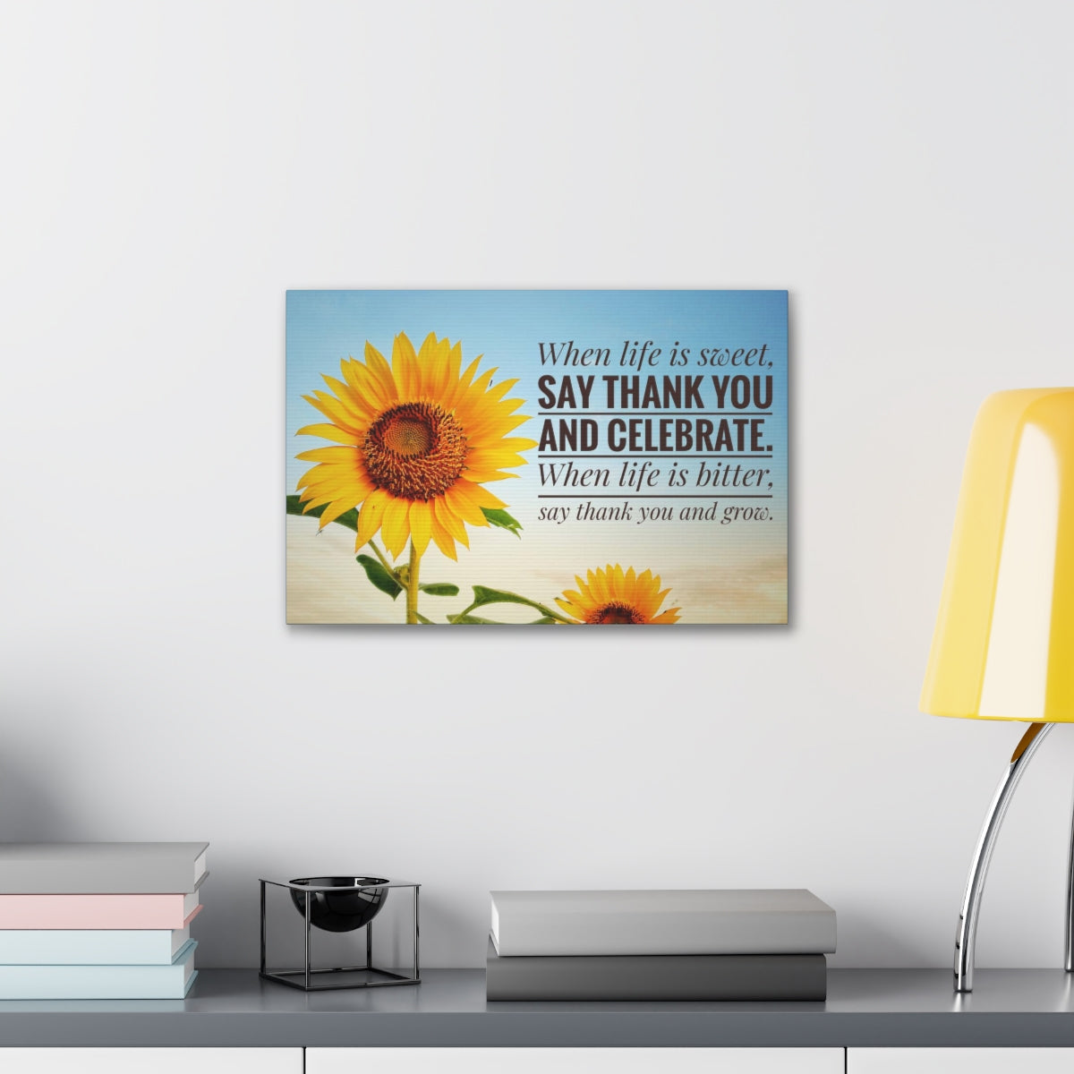 Scripture Walls Inspirational Wall Art Life is Sweet And Bitter Motivation Wall Decor for Home Office Gym Inspiring Success Quote Print Ready to Hang Unframed-Express Your Love Gifts