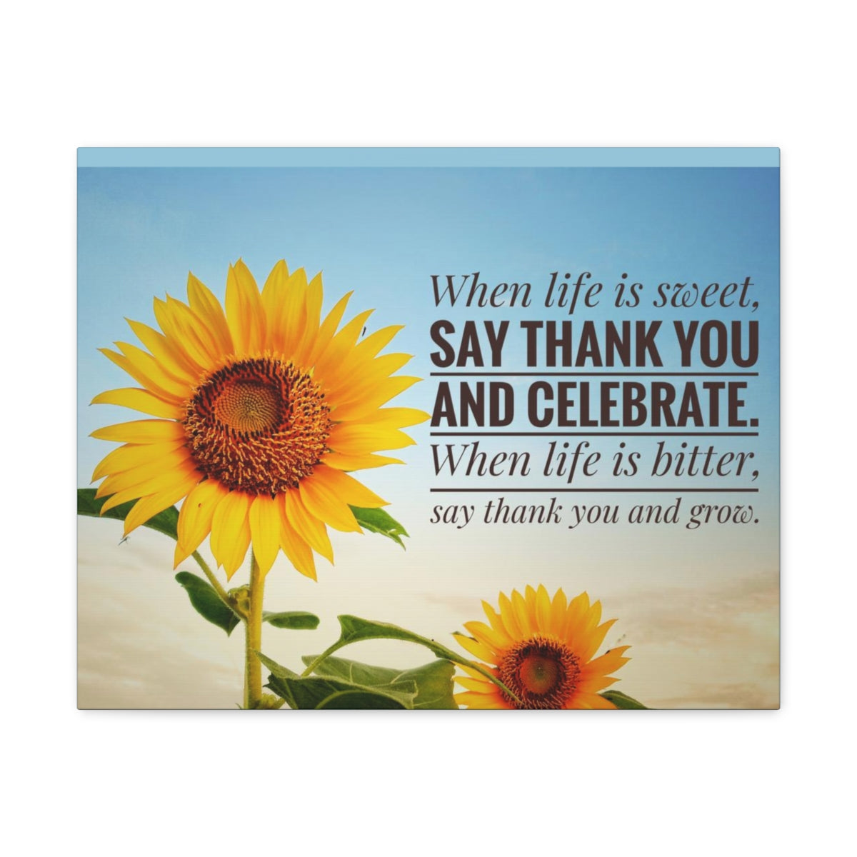 Scripture Walls Inspirational Wall Art Life is Sweet And Bitter Motivation Wall Decor for Home Office Gym Inspiring Success Quote Print Ready to Hang Unframed-Express Your Love Gifts