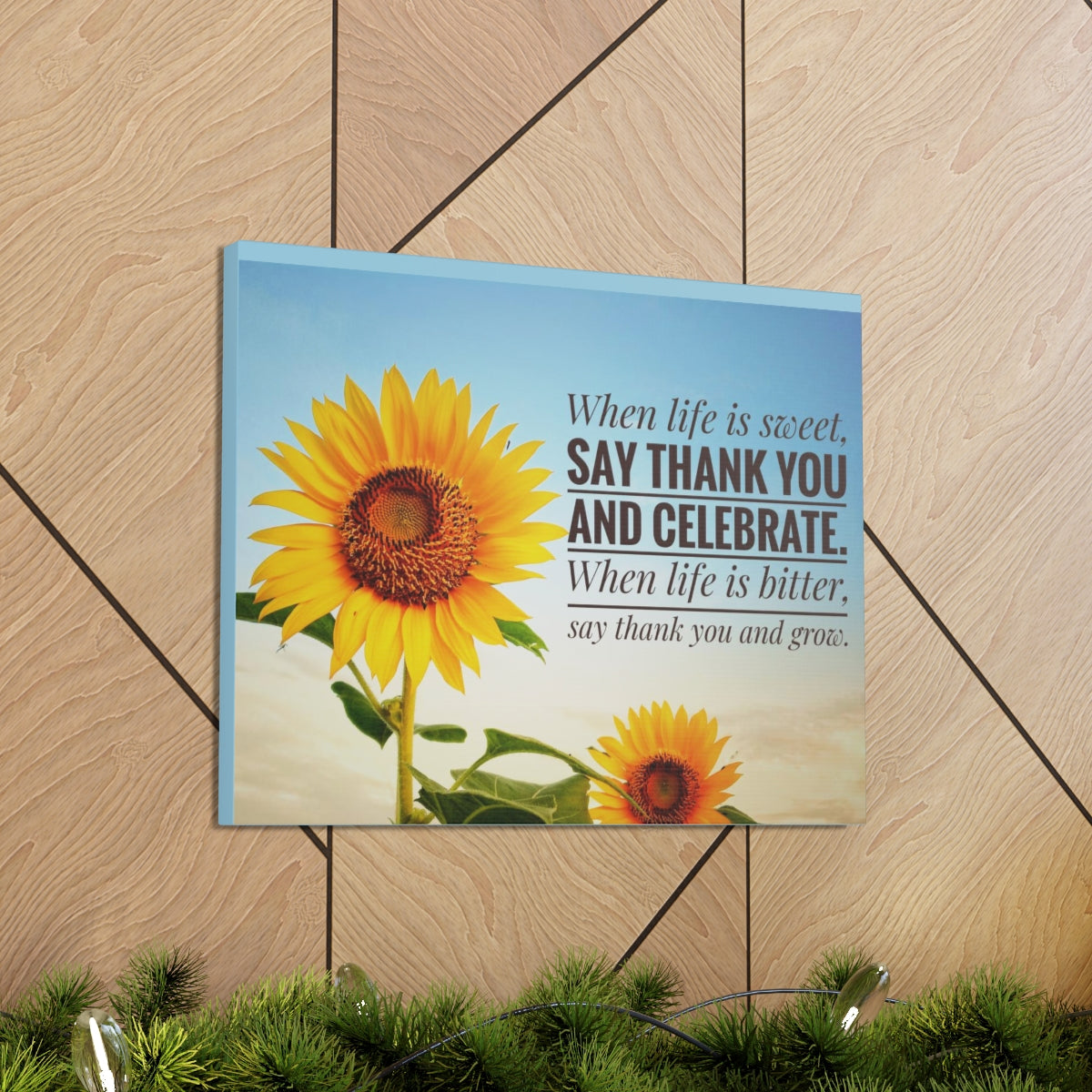 Scripture Walls Inspirational Wall Art Life is Sweet And Bitter Motivation Wall Decor for Home Office Gym Inspiring Success Quote Print Ready to Hang Unframed-Express Your Love Gifts