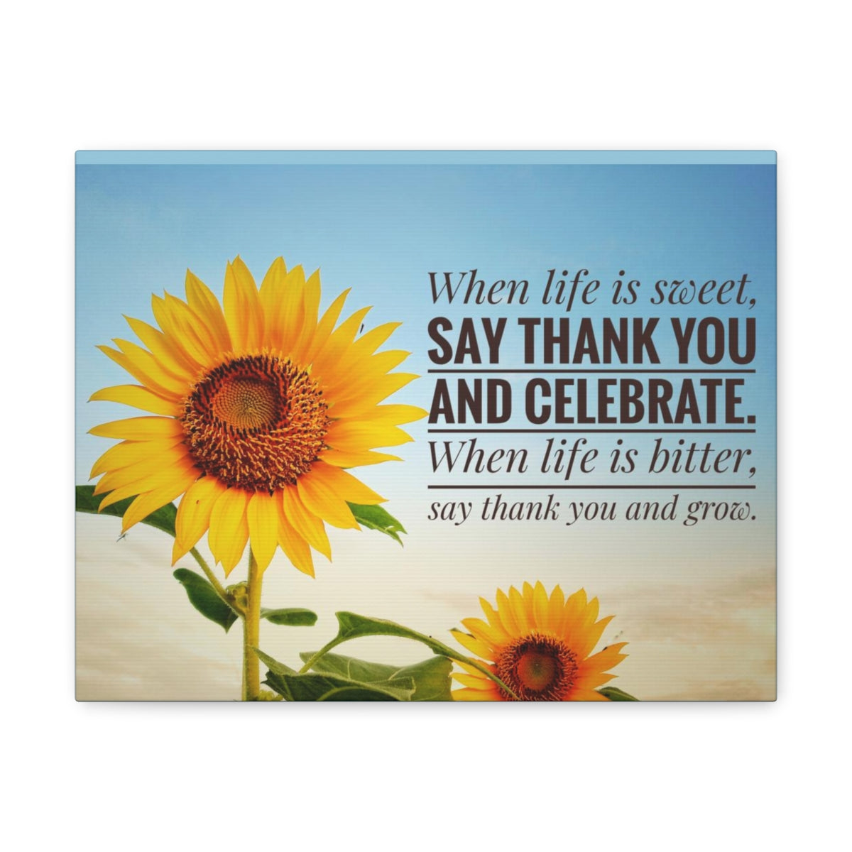 Scripture Walls Inspirational Wall Art Life is Sweet And Bitter Motivation Wall Decor for Home Office Gym Inspiring Success Quote Print Ready to Hang Unframed-Express Your Love Gifts