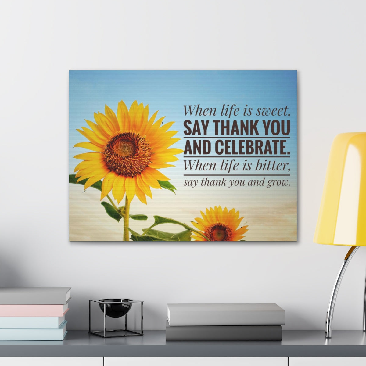 Scripture Walls Inspirational Wall Art Life is Sweet And Bitter Motivation Wall Decor for Home Office Gym Inspiring Success Quote Print Ready to Hang Unframed-Express Your Love Gifts