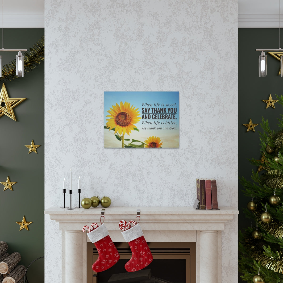 Scripture Walls Inspirational Wall Art Life is Sweet And Bitter Motivation Wall Decor for Home Office Gym Inspiring Success Quote Print Ready to Hang Unframed-Express Your Love Gifts
