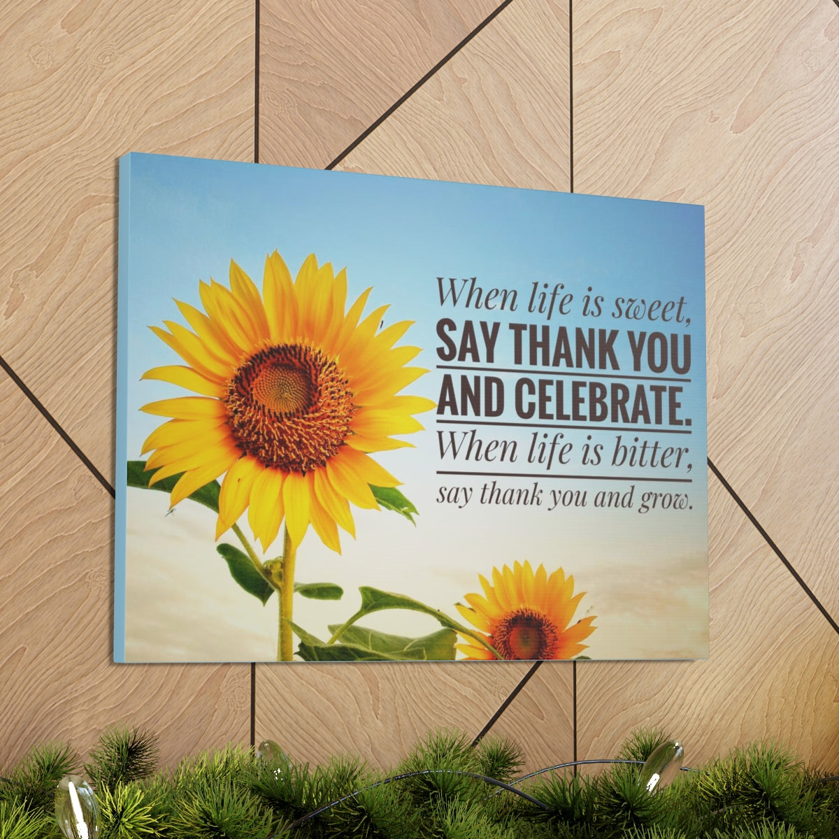 Scripture Walls Inspirational Wall Art Life is Sweet And Bitter Motivation Wall Decor for Home Office Gym Inspiring Success Quote Print Ready to Hang Unframed-Express Your Love Gifts