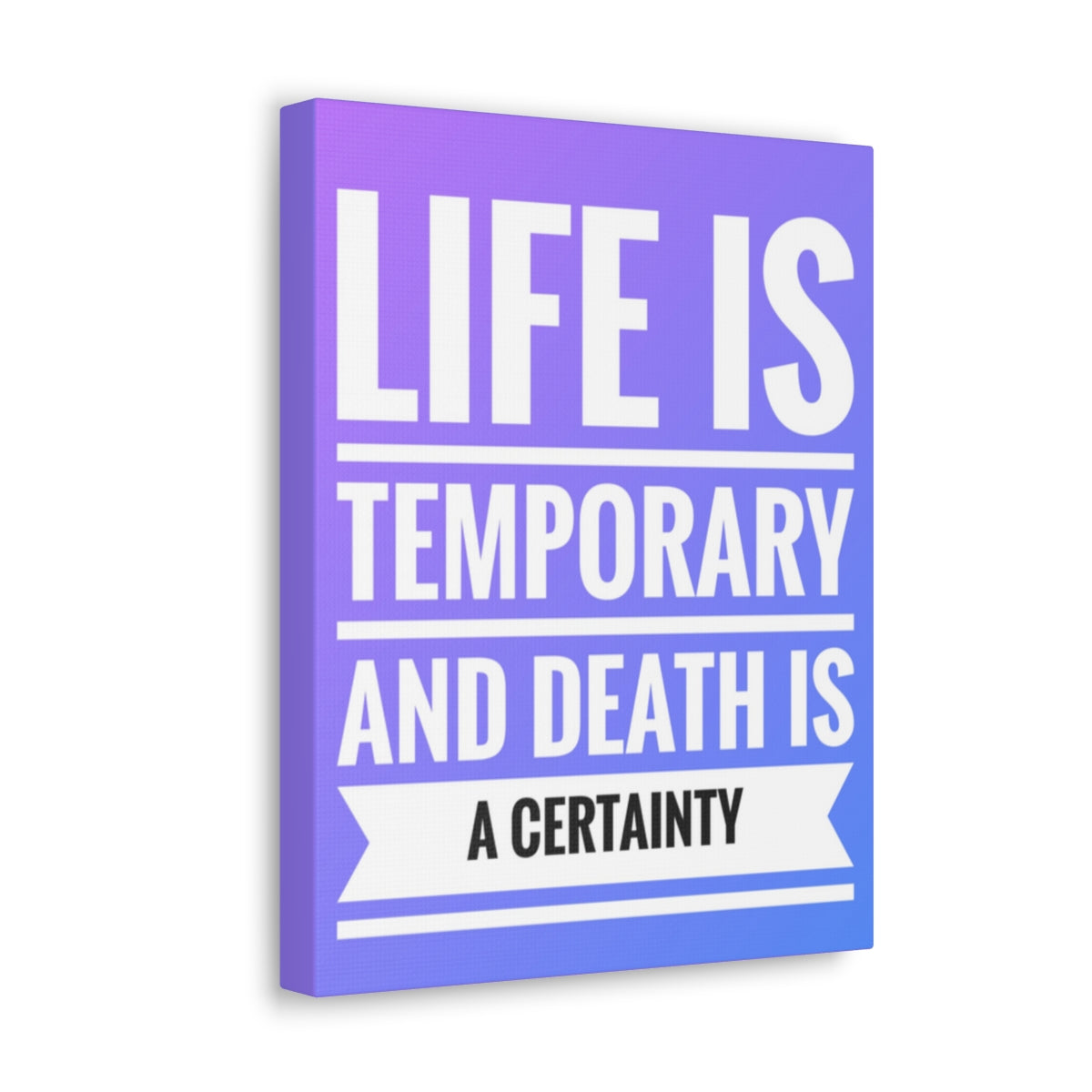 Scripture Walls Inspirational Wall Art Life Is Temporary 2 Corinthians 4:18 Motivation Wall Decor for Home Office Gym Inspiring Success Quote Print Ready to Hang Unframed-Express Your Love Gifts