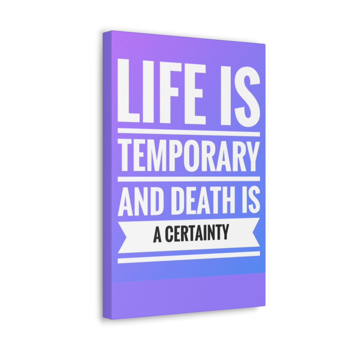 Scripture Walls Inspirational Wall Art Life Is Temporary 2 Corinthians 4:18 Motivation Wall Decor for Home Office Gym Inspiring Success Quote Print Ready to Hang Unframed-Express Your Love Gifts