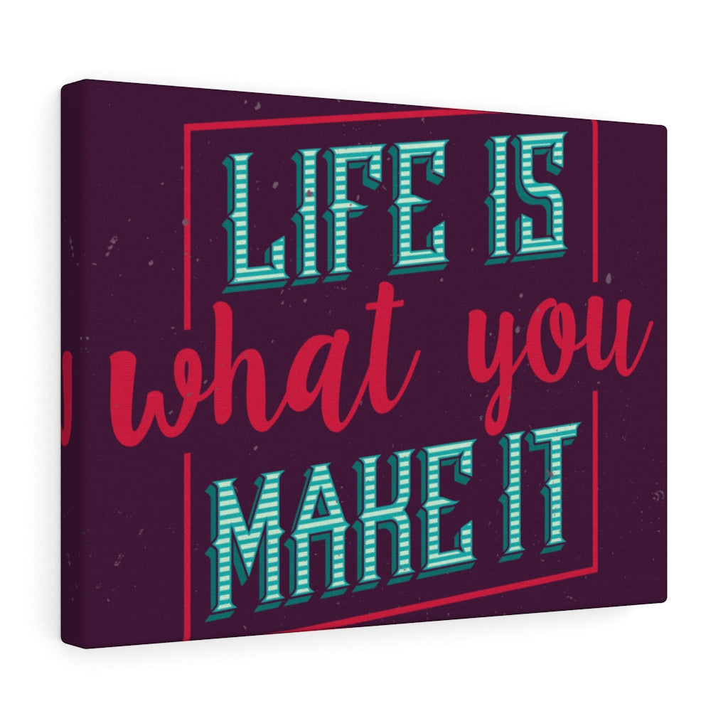 Scripture Walls Inspirational Wall Art Life Is What You Make It Wall Art Motivational Motto Inspiring Prints Artwork Decor Ready to Hang Unframed-Express Your Love Gifts