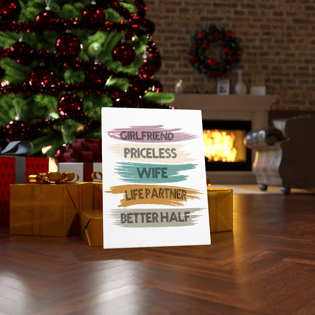 Scripture Walls Inspirational Wall Art Life Partner Better Half Wall Art Motivation Wall Decor for Home Office Gym Inspiring Success Quote Print Ready to Hang Unframed-Express Your Love Gifts