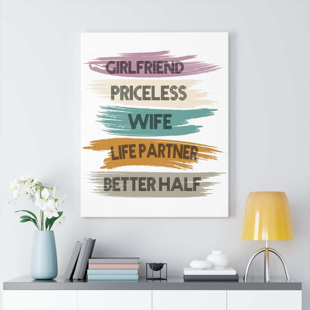 Scripture Walls Inspirational Wall Art Life Partner Better Half Wall Art Motivation Wall Decor for Home Office Gym Inspiring Success Quote Print Ready to Hang Unframed-Express Your Love Gifts
