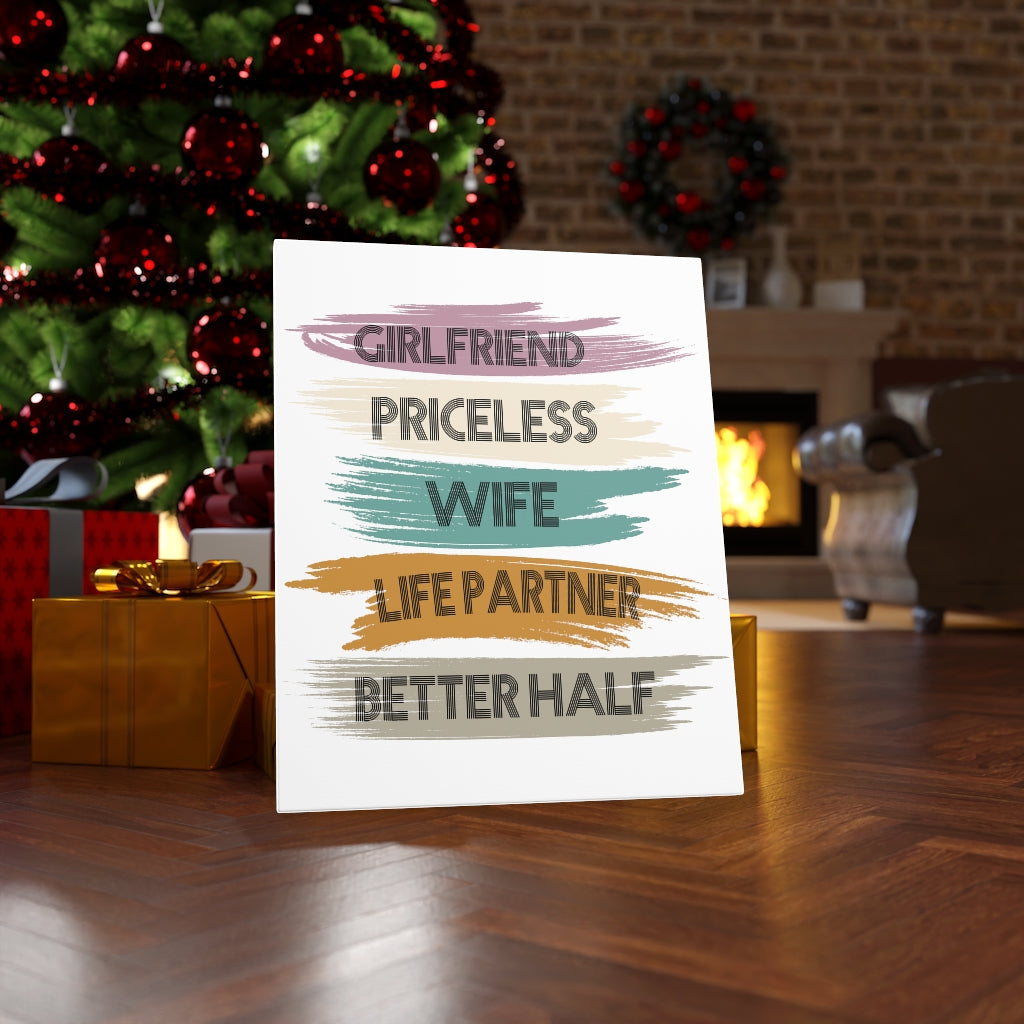 Scripture Walls Inspirational Wall Art Life Partner Better Half Wall Art Motivation Wall Decor for Home Office Gym Inspiring Success Quote Print Ready to Hang Unframed-Express Your Love Gifts