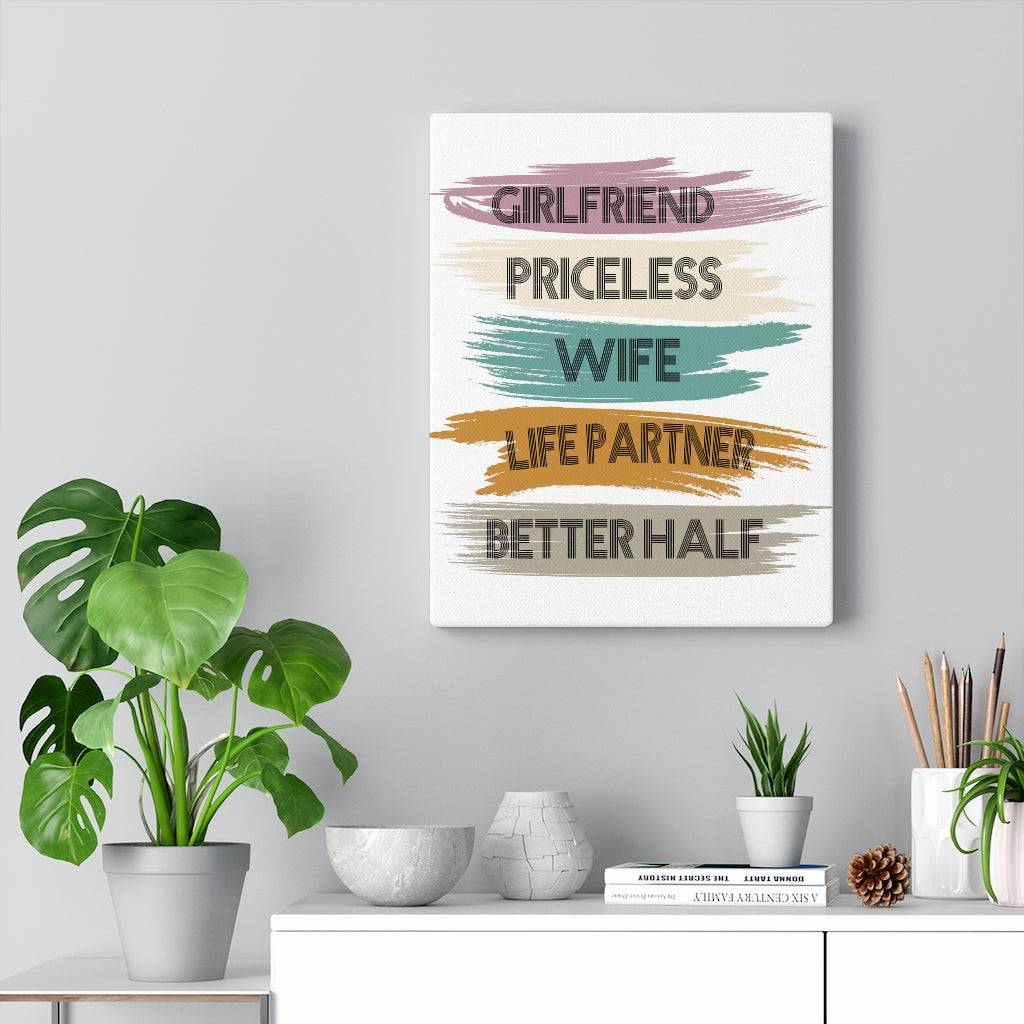 Scripture Walls Inspirational Wall Art Life Partner Better Half Wall Art Motivation Wall Decor for Home Office Gym Inspiring Success Quote Print Ready to Hang Unframed-Express Your Love Gifts