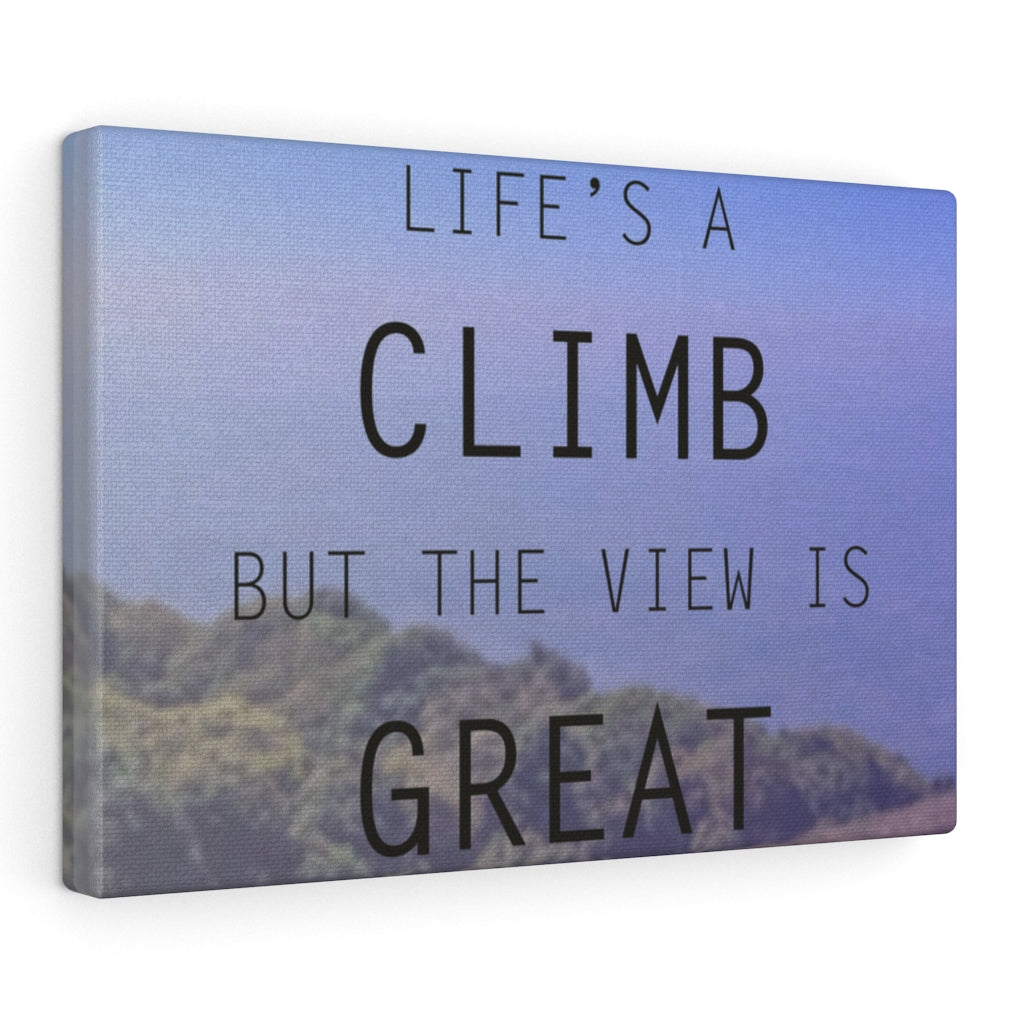 Scripture Walls Inspirational Wall Art Life's A Climb Motivational Print Ready to Hang Artwork Unframed-Express Your Love Gifts