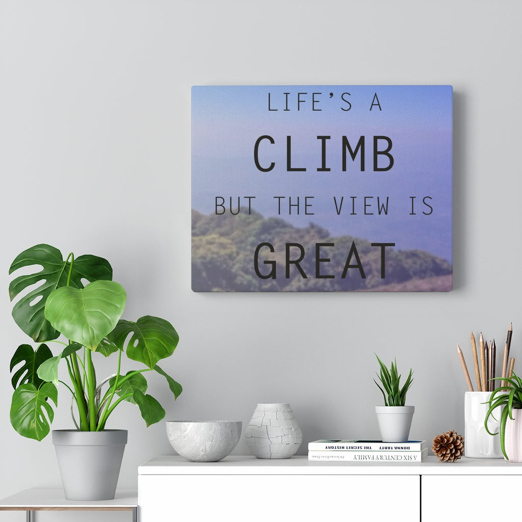 Scripture Walls Inspirational Wall Art Life's A Climb Motivational Print Ready to Hang Artwork Unframed-Express Your Love Gifts