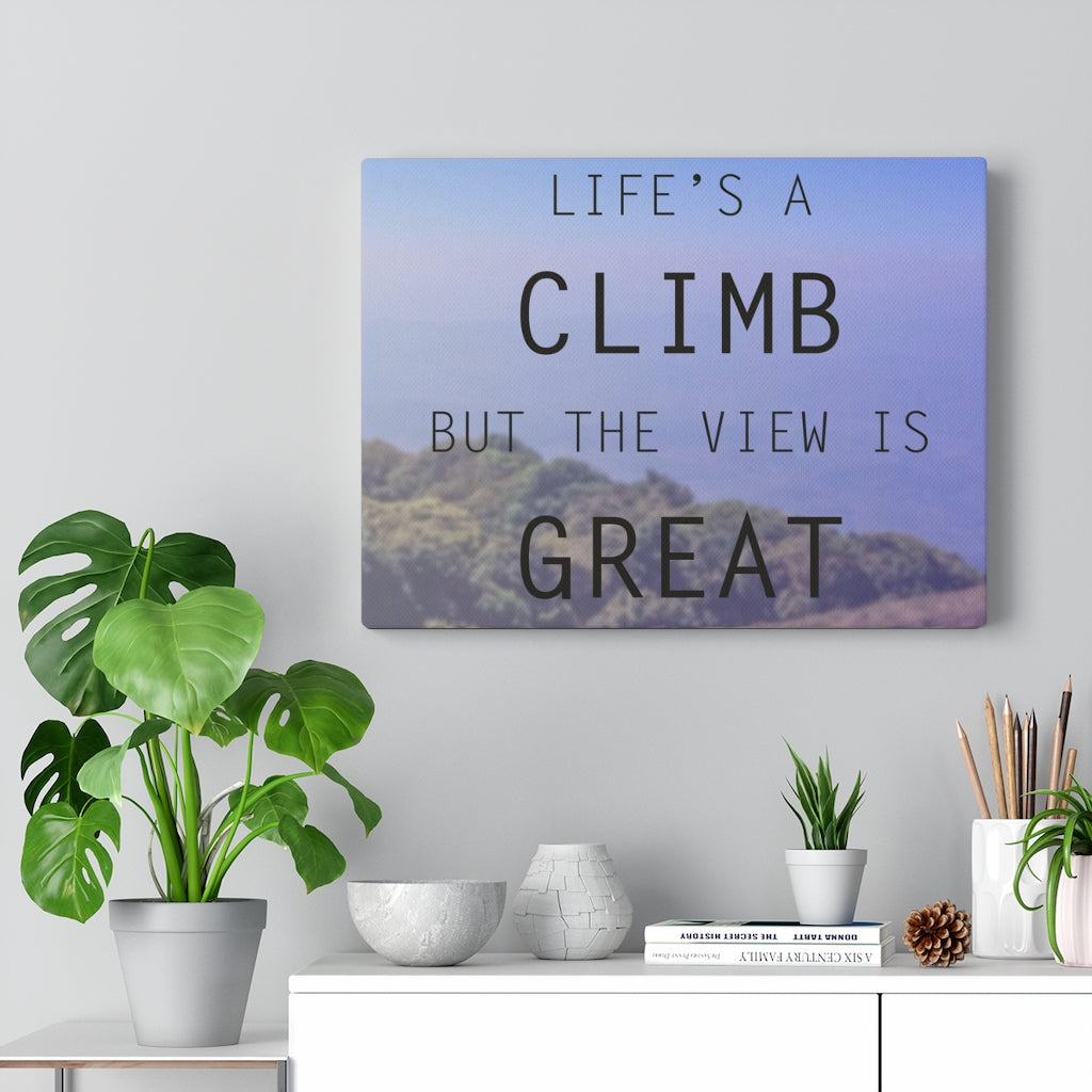 Scripture Walls Inspirational Wall Art Life's A Climb Motivational Print Ready to Hang Artwork Unframed-Express Your Love Gifts
