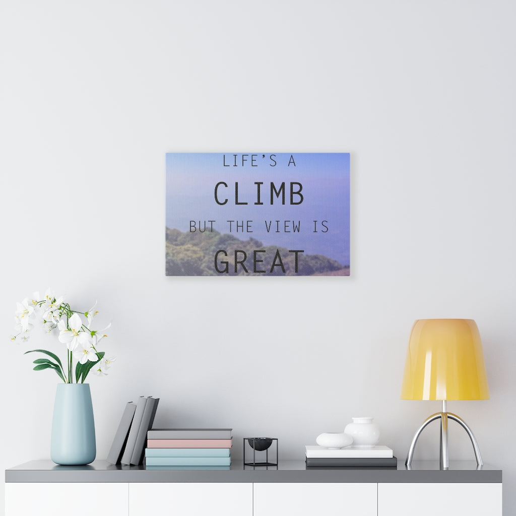 Scripture Walls Inspirational Wall Art Life's A Climb Motivational Print Ready to Hang Artwork Unframed-Express Your Love Gifts