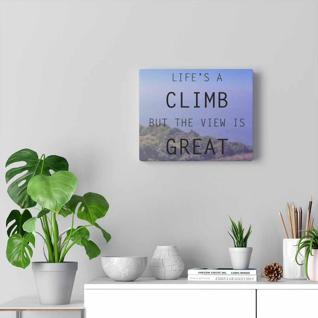 Scripture Walls Inspirational Wall Art Life's A Climb Motivational Print Ready to Hang Artwork Unframed-Express Your Love Gifts