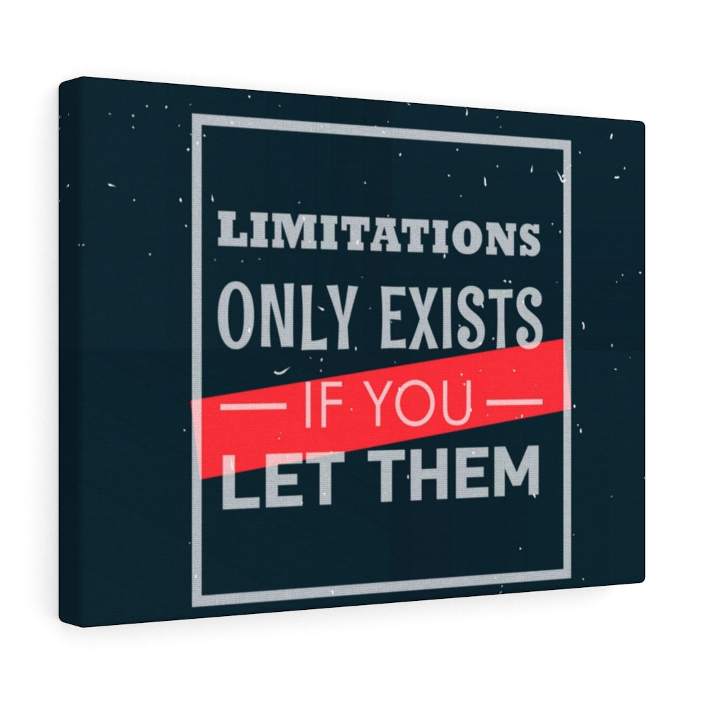 Scripture Walls Inspirational Wall Art Limitations Only Exists If You Let Them Wall Art Motivational Motto Inspiring Prints Artwork Decor Ready to Hang Unframed-Express Your Love Gifts
