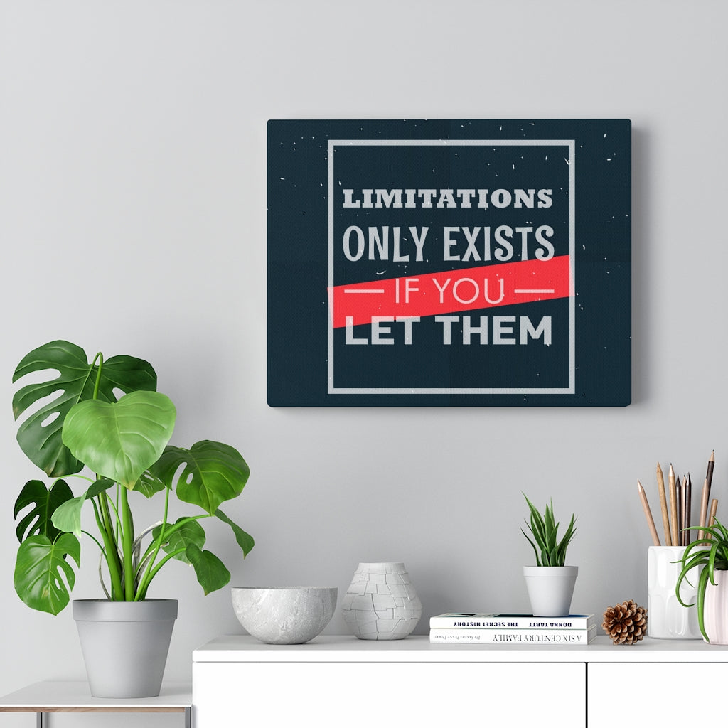 Scripture Walls Inspirational Wall Art Limitations Only Exists If You Let Them Wall Art Motivational Motto Inspiring Prints Artwork Decor Ready to Hang Unframed-Express Your Love Gifts