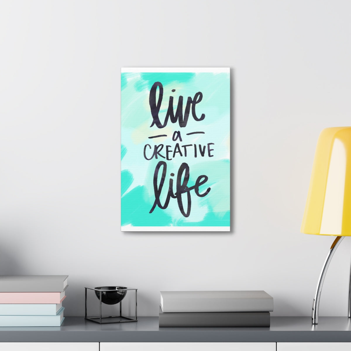 Scripture Walls Inspirational Wall Art Live A Creative Life Motivation Wall Decor for Home Office Gym Inspiring Success Quote Print Ready to Hang Unframed-Express Your Love Gifts