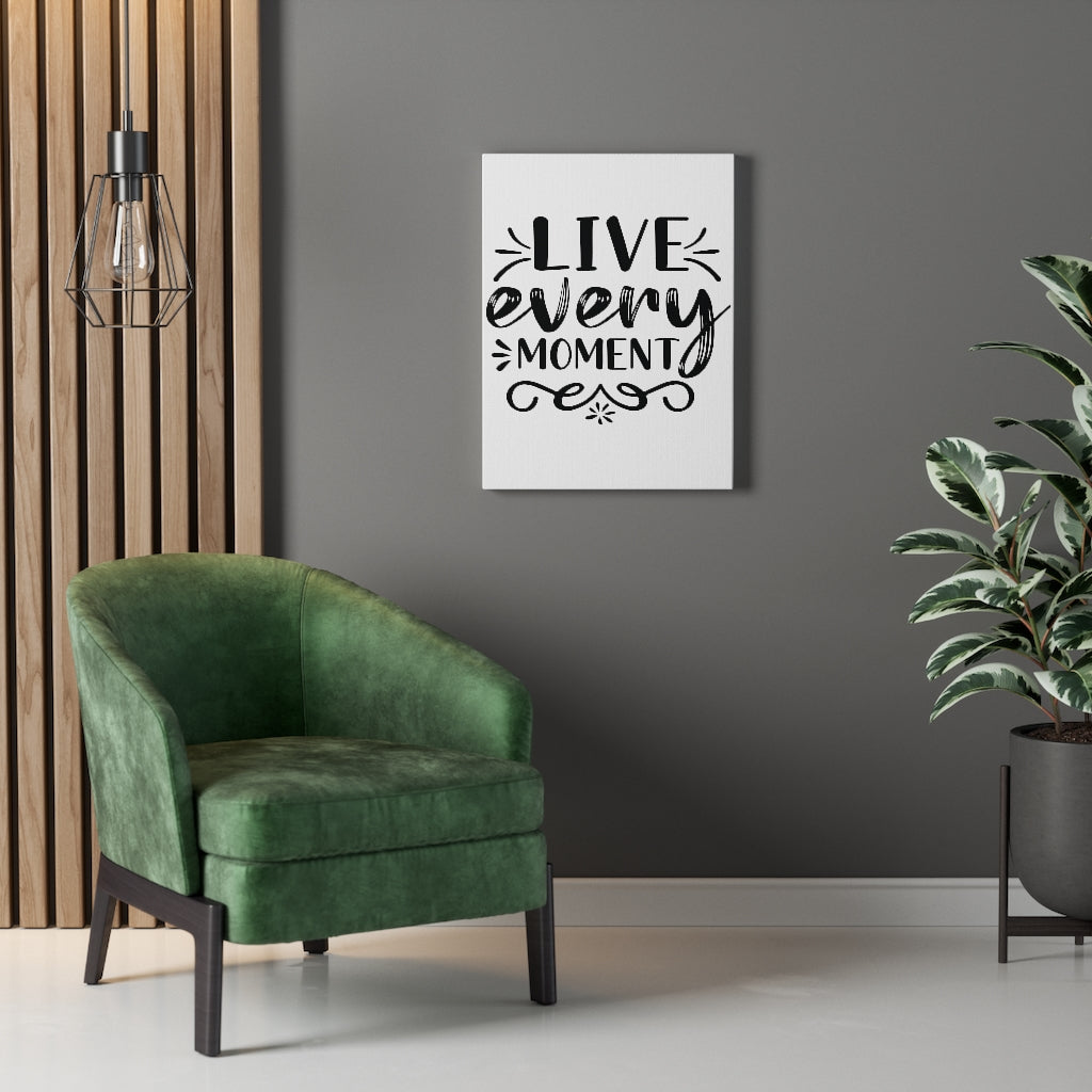 Scripture Walls Inspirational Wall Art Live Every Moment Wall Art Motivation Wall Decor for Home Office Gym Inspiring Success Quote Print Ready to Hang Unframed-Express Your Love Gifts