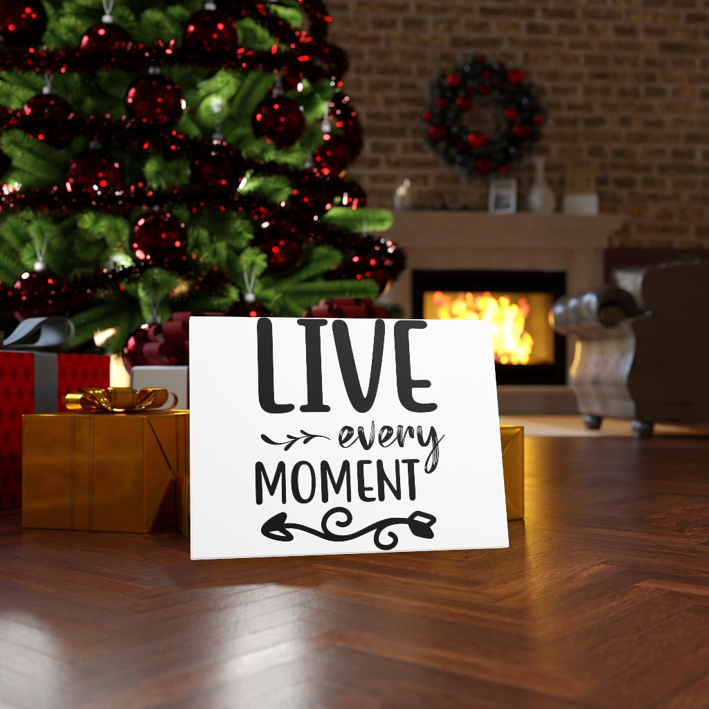 Scripture Walls Inspirational Wall Art Live Every Moment Wall Art Motivation Wall Decor for Home Office Gym Inspiring Success Quote Print Ready to Hang Unframed-Express Your Love Gifts