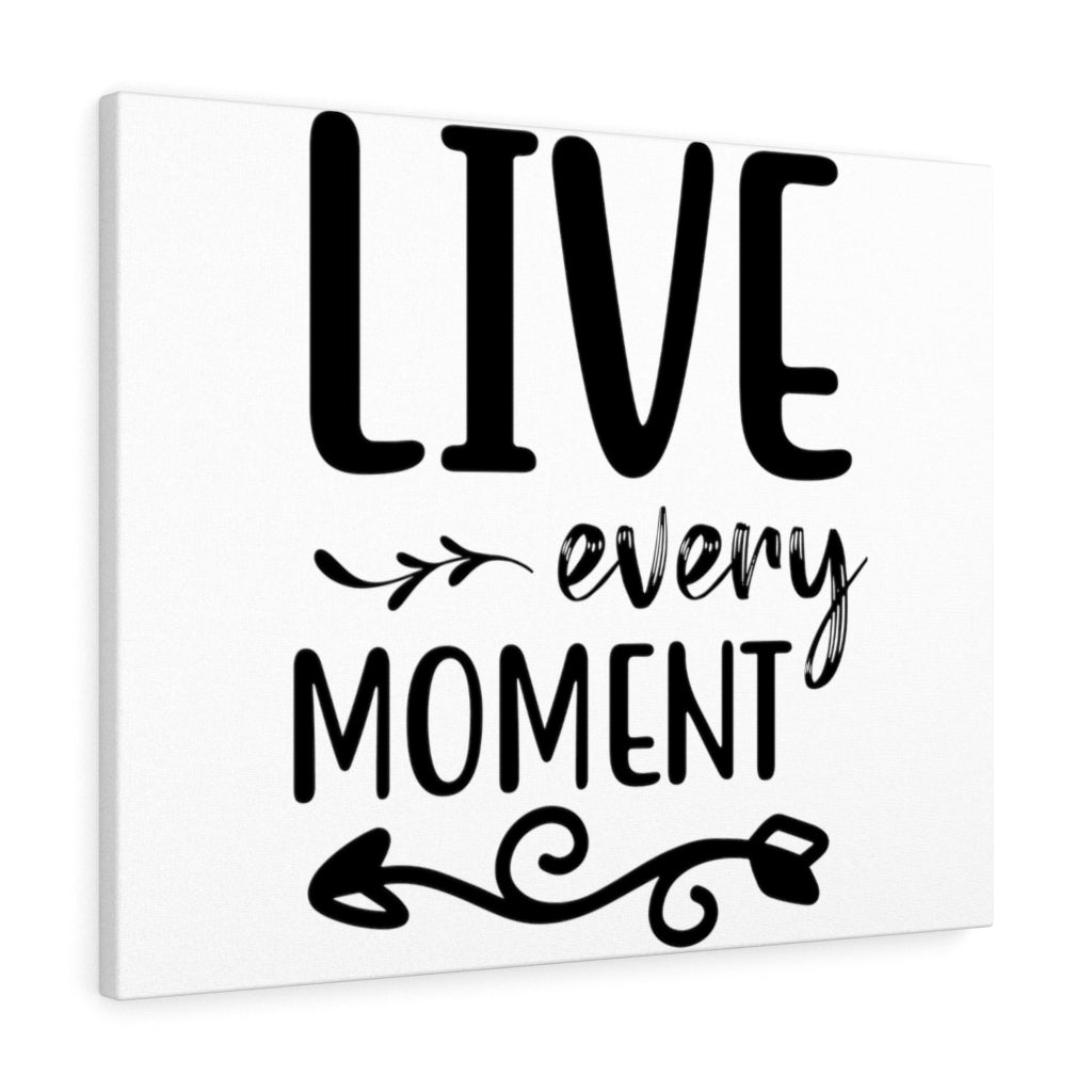 Scripture Walls Inspirational Wall Art Live Every Moment Wall Art Motivation Wall Decor for Home Office Gym Inspiring Success Quote Print Ready to Hang Unframed-Express Your Love Gifts